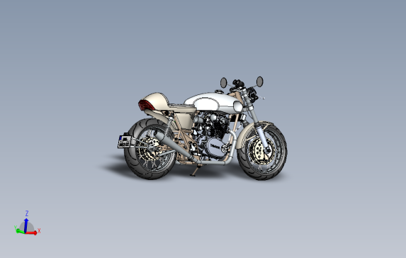 XS650摩托车详细设计模型