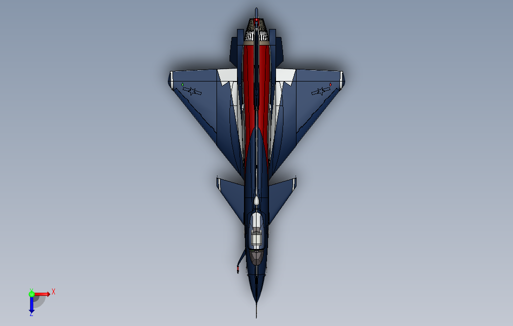 歼10战斗机模型SW_SOLIDWORKS 2011_模型图纸下载 – 懒石网