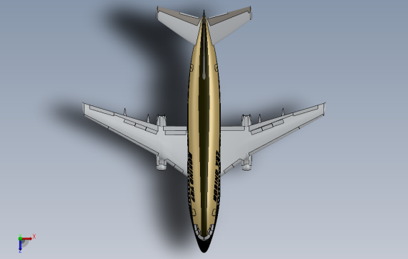 波音737-100飞机模型
