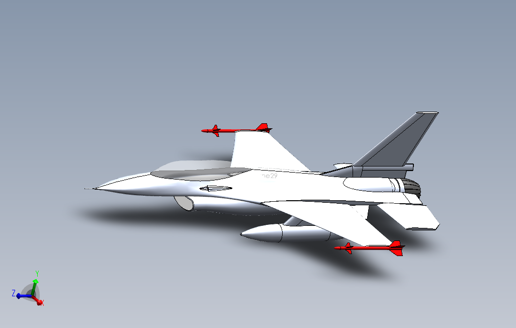 F16战斗机模型（含STP）