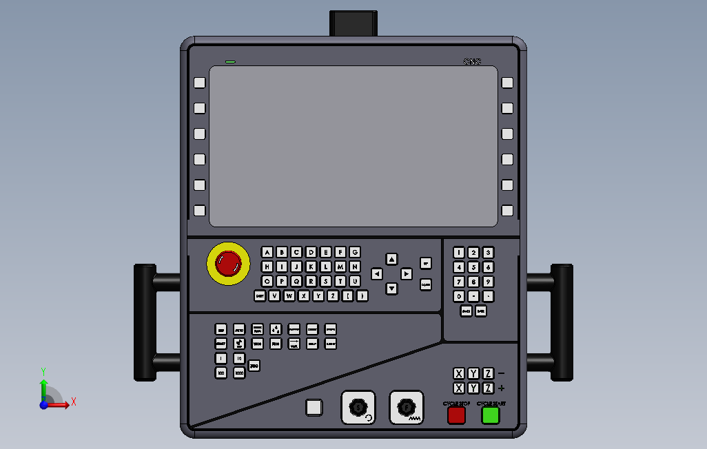 数控机床控制单元 Solidworks 2018 模型图纸下载 懒石网