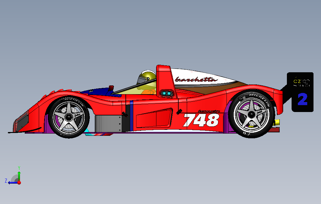 法拉利跑车模型_SOLIDWORKS 2011_模型图纸下载 – 懒石网