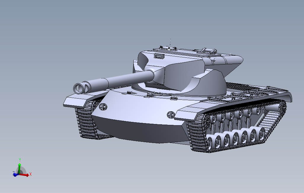 T57坦克模型