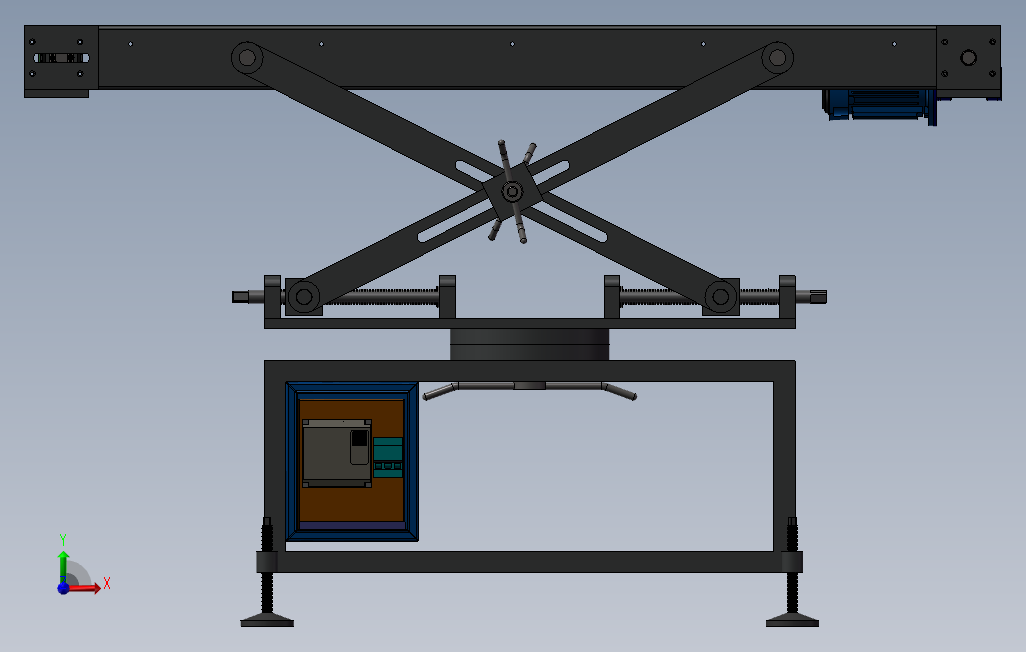 多功能可调节输送带 Solidworks 2018 模型图纸下载 懒石网