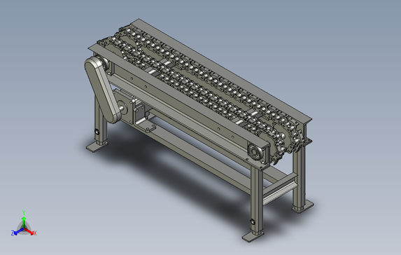 钢结构链式输送机设计模型