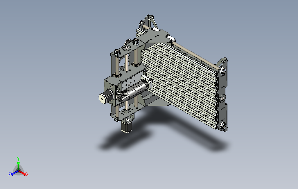 铝型材CNC3轴数控铣床模型