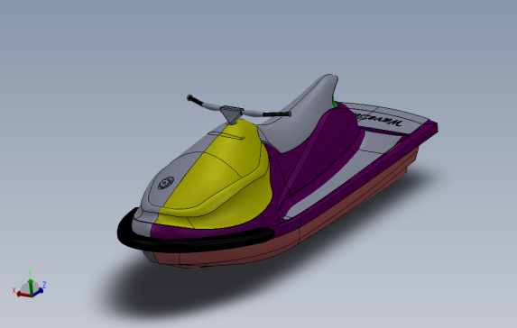 雅马哈摩托艇模型