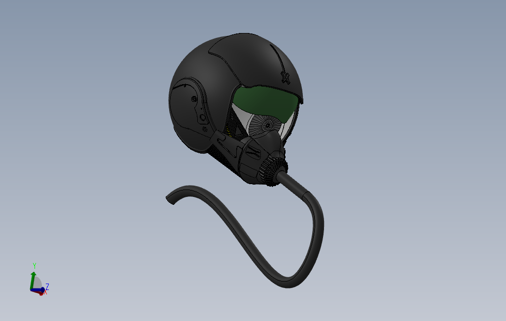 防毒面具头盔模型