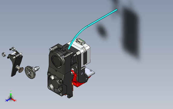 高速冷却3d打印机挤出机