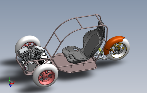 三轮摩托车模型
