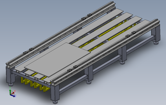 平移工作滑台模型