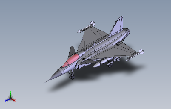 JAS-39狮鹫战斗机模型