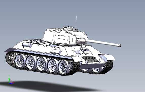 坦克装甲车模型T34-85