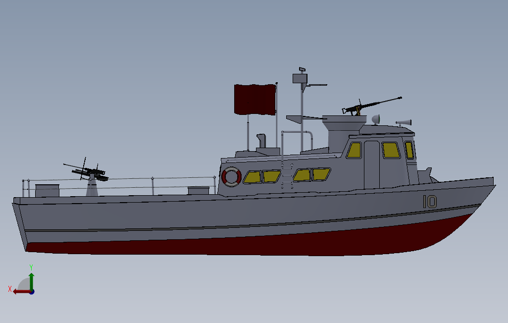 巡逻艇模型