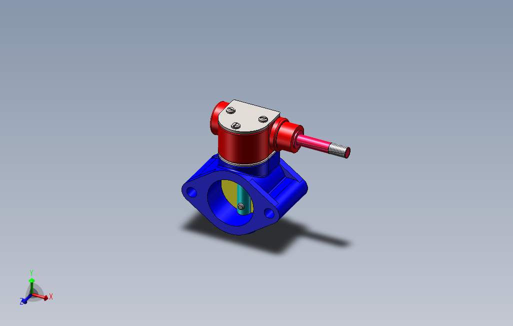 solidworks的蝴蝶阀建模