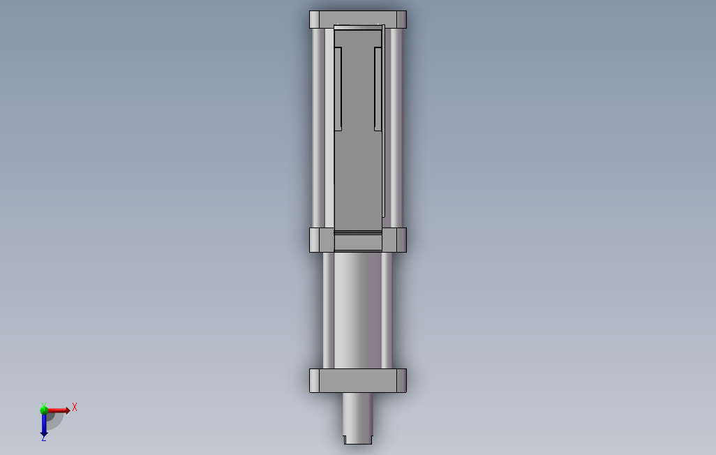 8款MTPC-3T、MTPC-1系列直压式增压缸_SOLIDWORKS 2014_模型图纸下载 – 懒石网