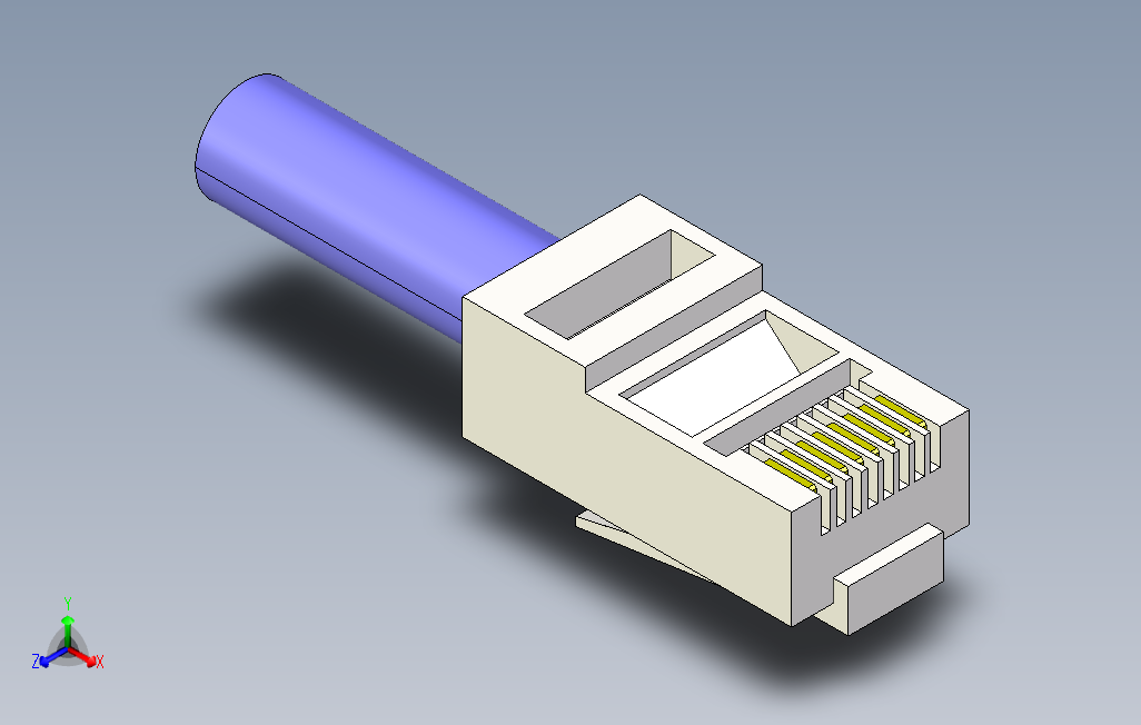 RJ45网线水晶头模型