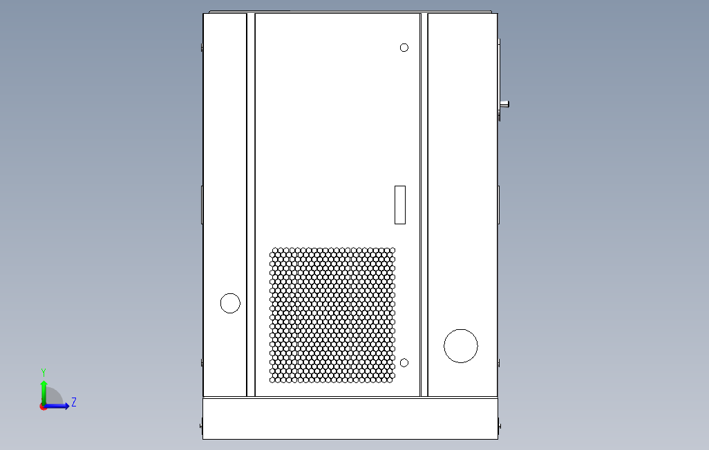 RS37型螺杆压缩机机箱_SOLIDWORKS 2018_模型图纸下载 – 懒石网