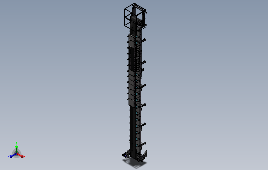 皮带输送机_SOLIDWORKS 2016_模型图纸下载 – 懒石网