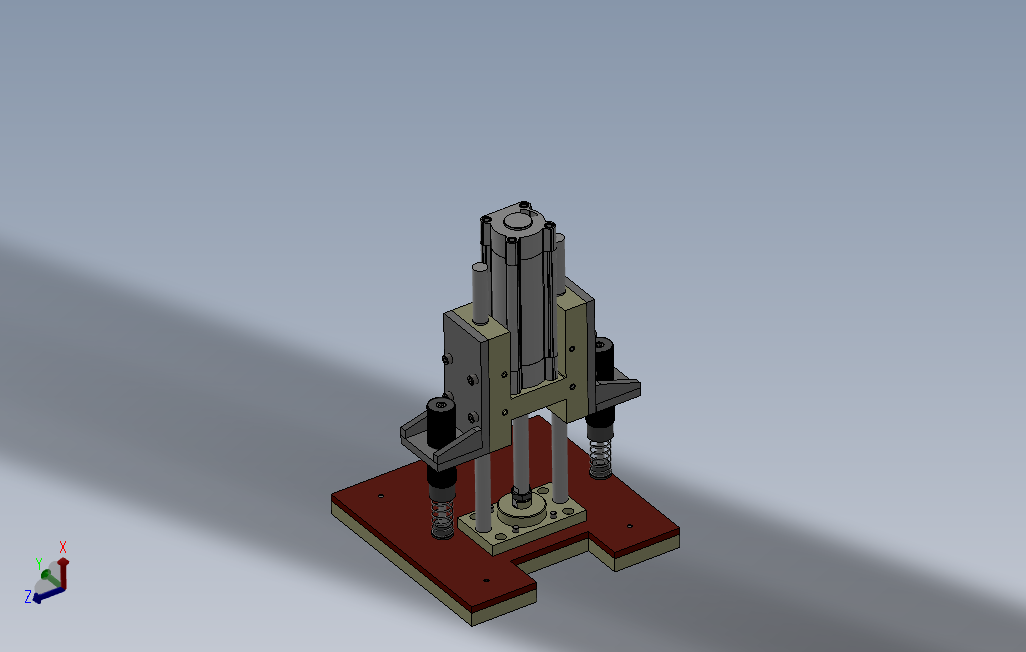 轴承内圈压紧工装设计模型