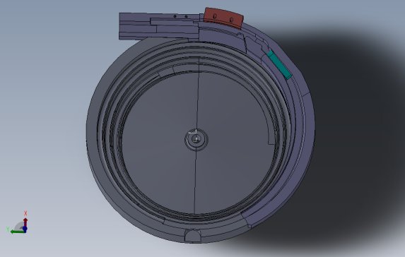 变轨进料震动盘设计模型