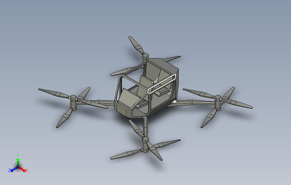 四旋翼无人机模型