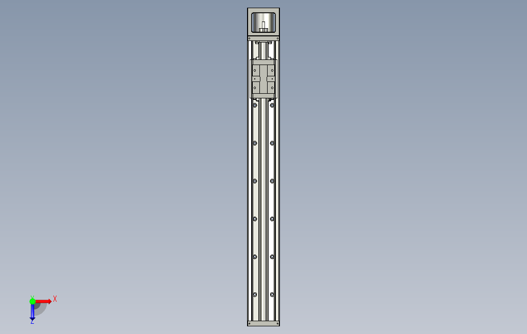 KK86-740A1-F0上银KK直线模组..stp 俯视图
