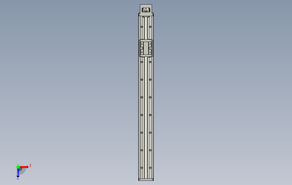 KK130-1380A1-F0上银KK直线模组.stp 俯视图
