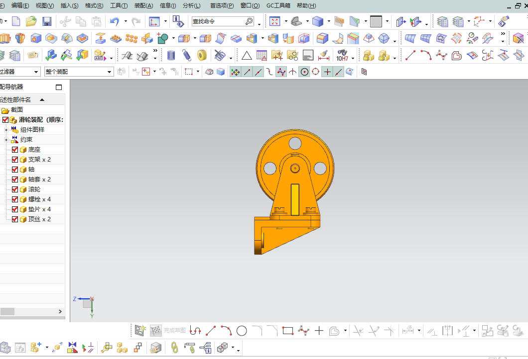 滑轮组模型与工程图