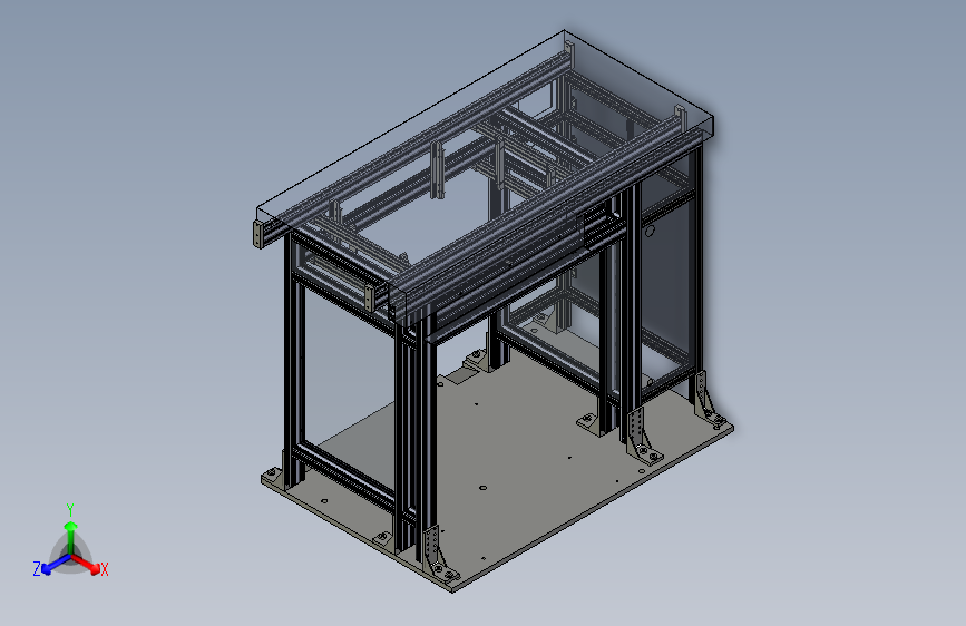 自动冲压机的自动上下料机3D模型