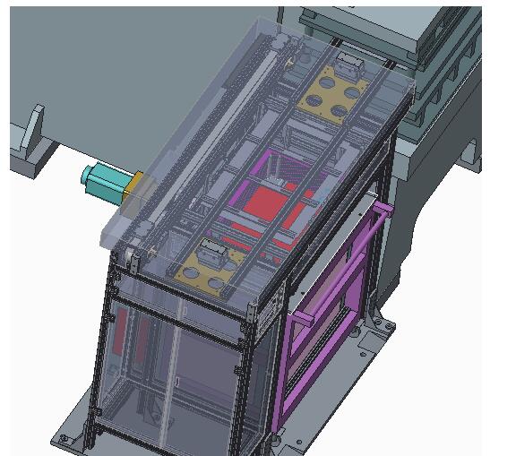 自动冲压机的自动上下料机3D模型