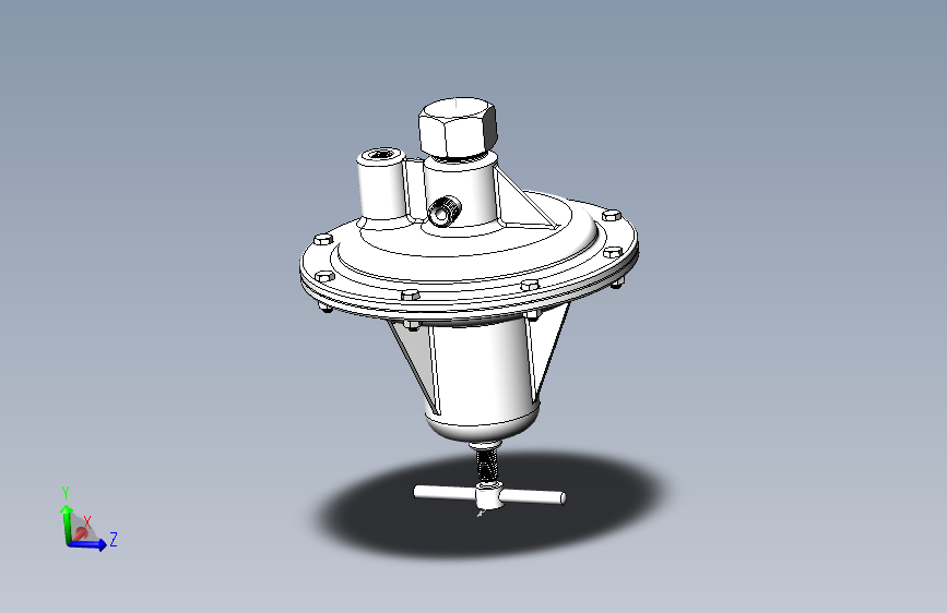 气压调节器3D数模