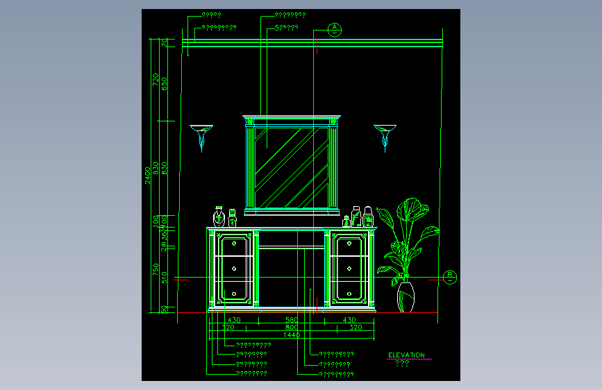 家装类CAD图块(五)-FH01105D