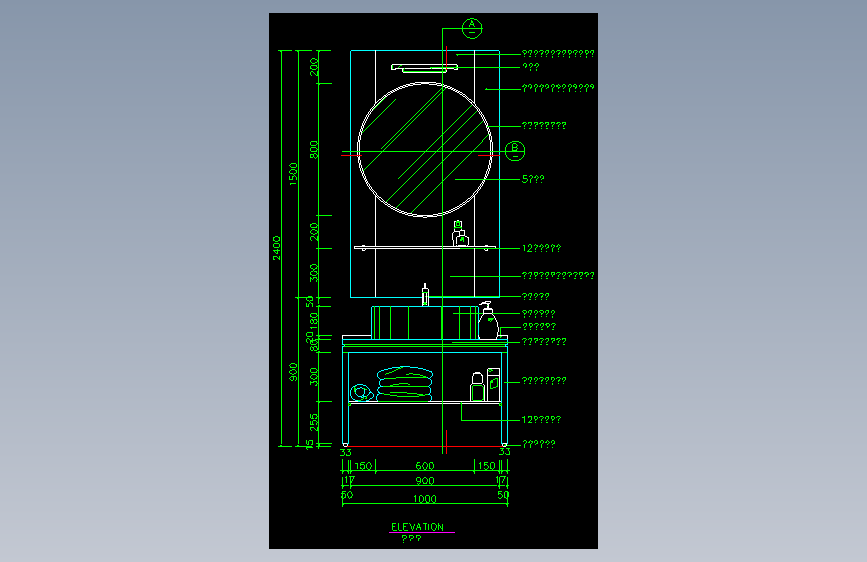 家装类CAD图块(五)-FH01112I