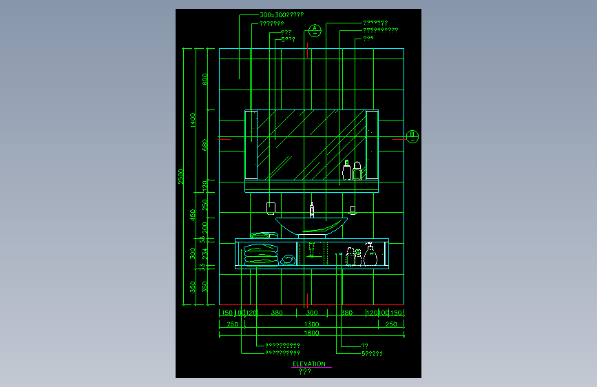 家装类CAD图块(五)-FH01113I