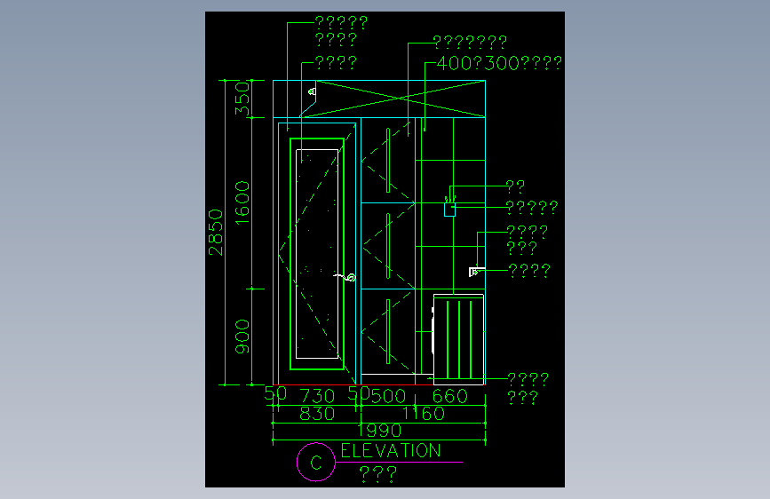 家装类CAD图块(五)-FH01121I