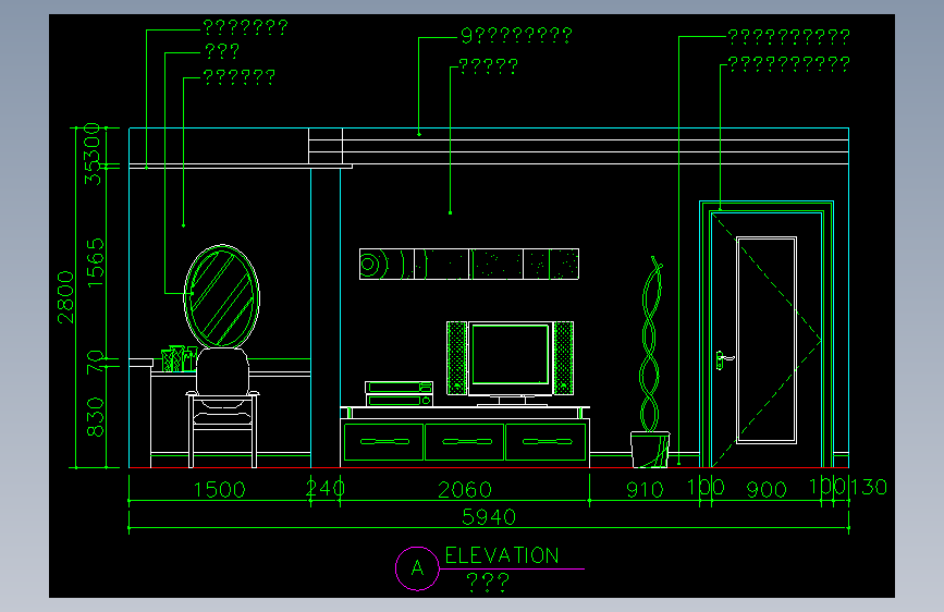 家装类CAD图块(五)-FH01123D
