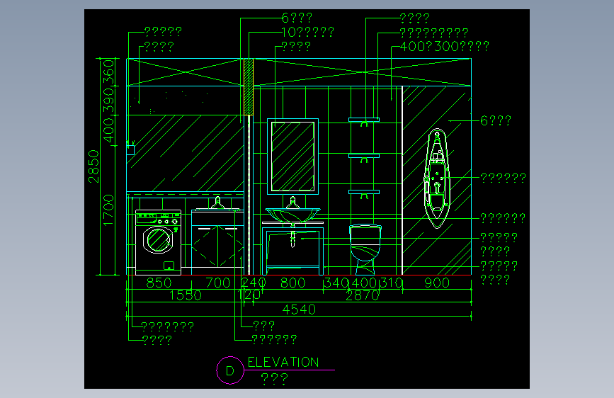家装类CAD图块(五)-FH01124I