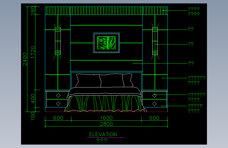 家装类CAD土块(二)-FH01058D