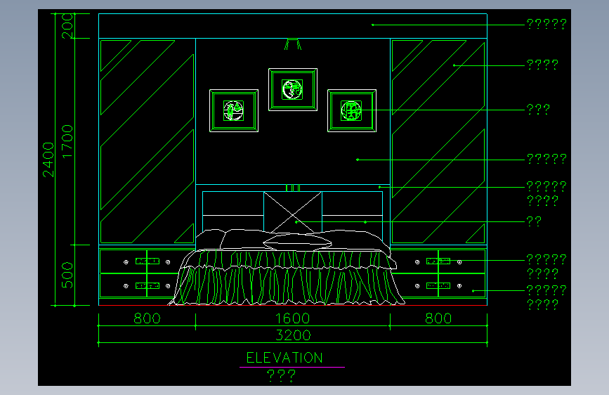 家装类CAD土块(二)-FH01062D