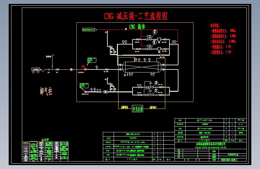 CNG天然气调压装置工艺流程图（10张图）_AutoCAD_模型图纸下载 – 懒石网