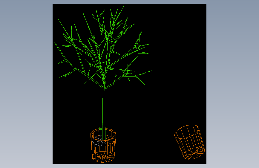 室内家具及植物三维模型四-HH001