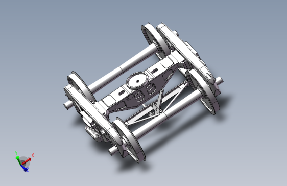 K6机车转向架3D图纸
