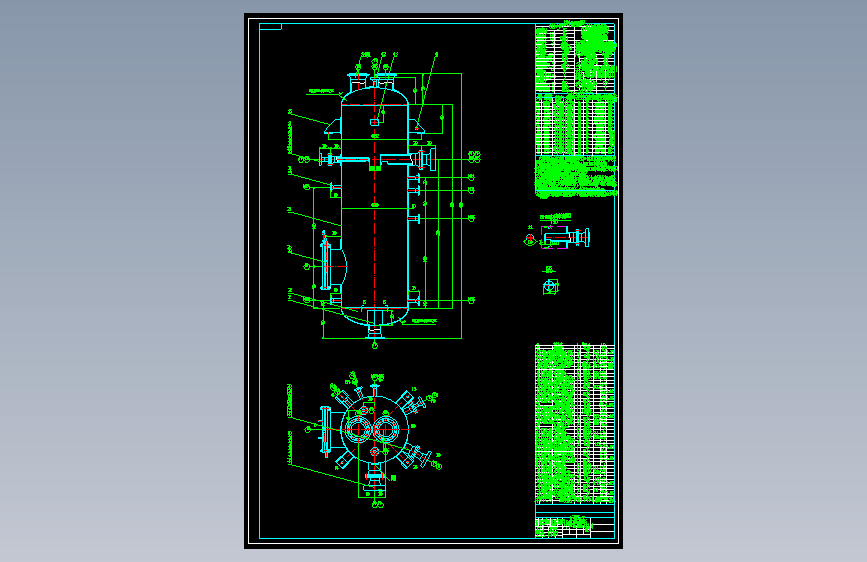 闪蒸罐一套图cad图CAD设计图