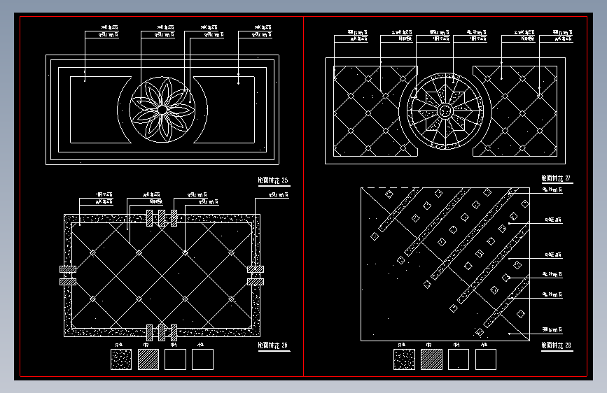 室内装修图库-地面拼花-702-703