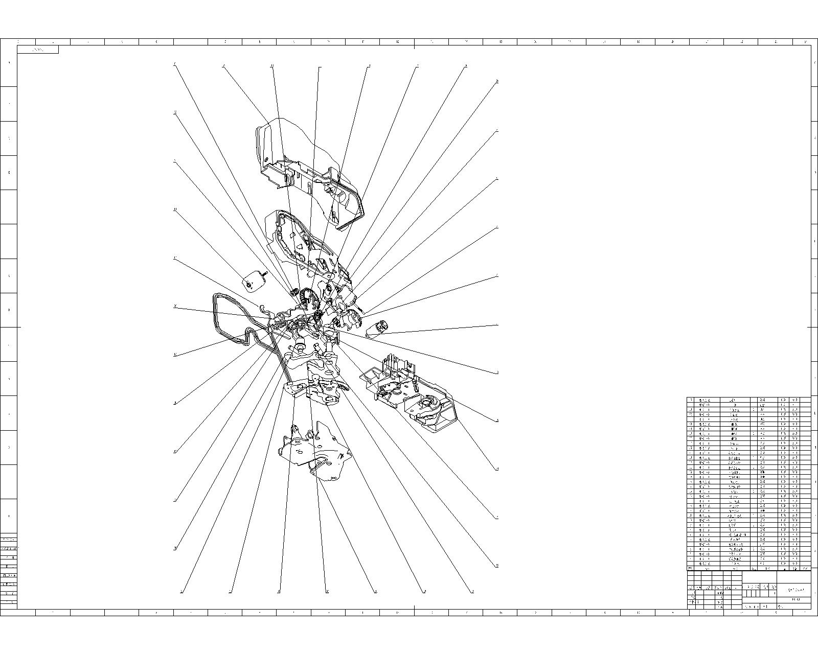 汽车防盗门锁设计