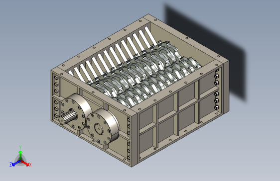 1200mm切碎机破碎机3D数模图纸 STEP格式