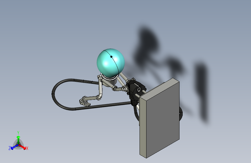 电灯和插座艺术造型3D图纸 CREO设计