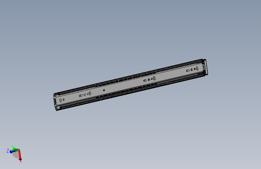 抽屉导轨结构3D图纸 Solidworks设计 附STEP