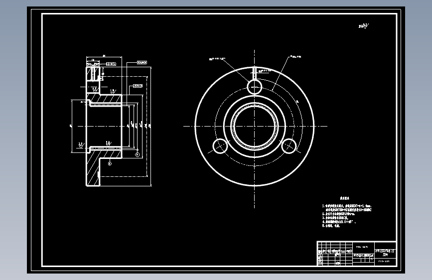 风力发电机齿轮增速器设计CAD图纸说明机械设计 机械设计素材